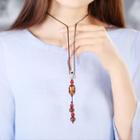 Wood Craft Necklace As Shown In Figure - 70cm