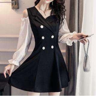 Cold-shoulder Slim-fit Dress
