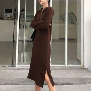 Long-sleeve Hoodie Knit Dress