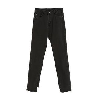 High Waist Pants With Irregular Herm