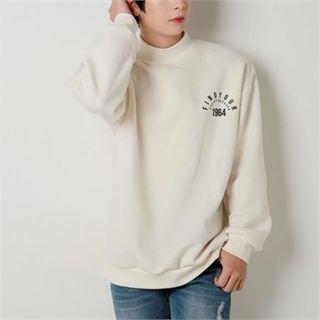 1964 Printed Mock-neck Pullover