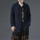 Embroidered Long Sleeve Coat