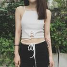 Cross Straps Cropped Camisole Top