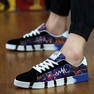 Embroidery Printed Sneakers