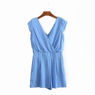 Sleeveless Knot Front Playsuit