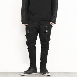 Zip Pocket Accent Pants