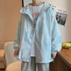 Long-sleeve Tie-dyed Zip Jacket