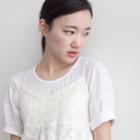 Drop-shoulder Plain T-shirt