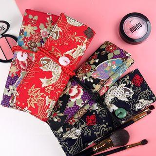 Retro Print Fabric Makeup Brush Case