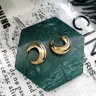Alloy Open Hoop Earring As Shown In Figure - One Size