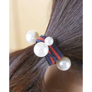 Faux-pearl Band Hair Tie