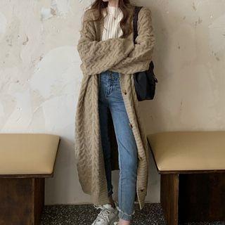 Cable-knit Maxi Cardigan