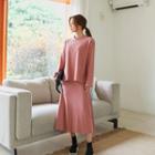 Rose Print T-shirt & Maxi Skirt Set