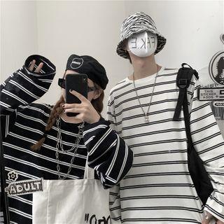 Couple Matching Long Sleeve Striped T-shirt