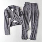 Crisscross Cut-out Blazer / Dress Pants
