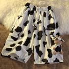 Cow Print Wide-leg Shorts