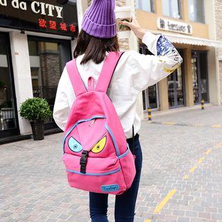 Chevron Print Canvas Backpack