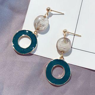 Geometric Drop Earring A207 - 1 Pair - As Shown In Figure - One Size