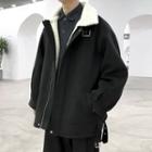 Oversize Plain Furry Coat
