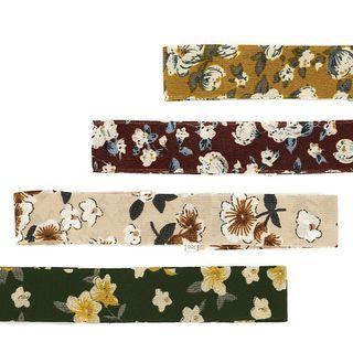 Set Of 4: Floral Fabric Choker Set Of 4 - As Shown In Figure - One Size