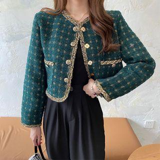 Dotted Single-breasted Jacket