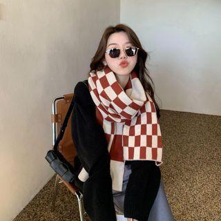 Large Chessboard Plaid Scarf