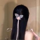 Butterfly Flower Acetate Hair Clamp Pink - One Size