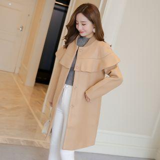 Plain Ruffled Coat