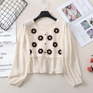 Floral Crochet Blouse