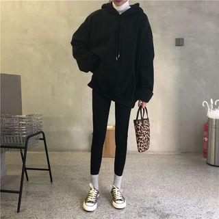 Ribbed Leggings Black - One Size