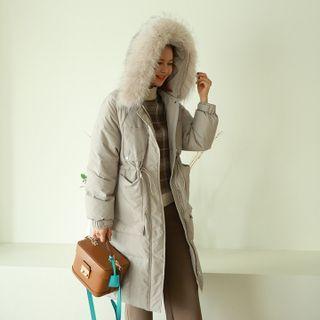 Eco-fur Trim Padded Parka