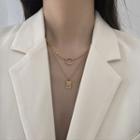 Alloy Pendant Layered Choker Necklace Type 01 - As Shown In Figure - One Size