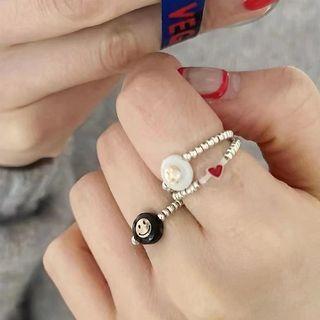 Smiley Bead Ring