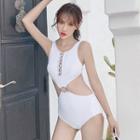 Perforated Cutout Swimsuit
