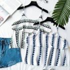 Pattern V-neck Camisole Top