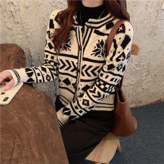 Snowflake Knit Cardigan