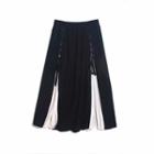 Maxi A-line Skirt Black & White - One Size
