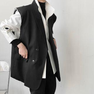 Double Breasted Oversized Vest