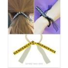 Lettering-strap Hair Tie