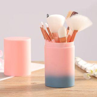 Set Of 12: Makeup Brush Set Of 12 - Gradient - Pink - One Size