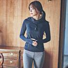 Long-sleeve Hooded Sports Top