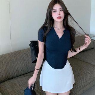 V-neck Polo Top / Skirt