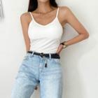 Fitted Bareback Camisole Top