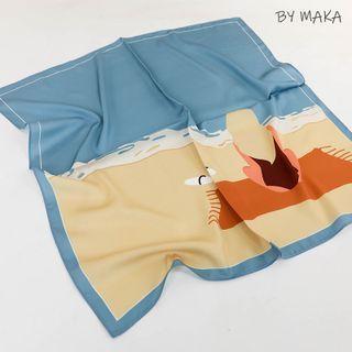 Beach Neckerchief / Scarf As Shown In Figure - One Size