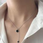 Disc Drop Necklace E281 - With Box - As Shown In Figure - One Size