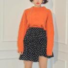 Cable Knit Top Tangerine - One Size