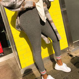 Striped-band Winter Leggings