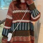 Retro Long-sleeve Knit Sweater