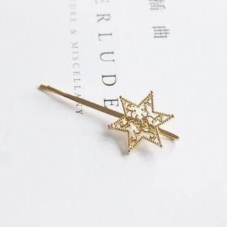Perforated Star Hair Pin As Shown In Figure - One Size