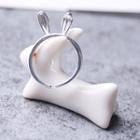 Rabbit Sterling Silver Open Ring